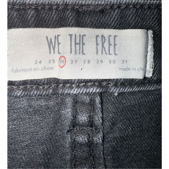 We The Free Black Denim Skirt Size 26 - Picture 3 of 6